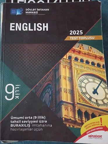 Книги и журналы: Məhsul: “English – Test Toplusu 2025” (9 illik) Təsvir: - Nəşriyyat — 1