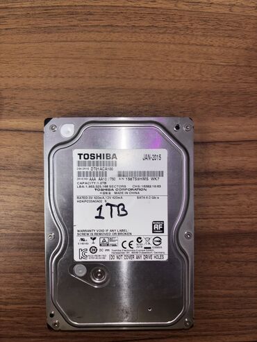 Mercedes-Benz: Внутренний Жёсткий диск (HDD) Toshiba, 1 ТБ, 7200 RPM, 3.5", Б/у