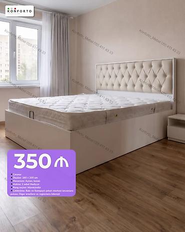 Çarpayı – açılan, bazalı model - Ölçülər: 160 x 200 sm - Mexanizm
