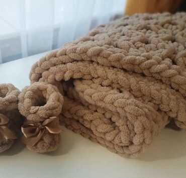 Uşaqlar üçün digər geyimlər: Uwaqlarin ustune ortmeye yumuwaq ve isti saxlayan yorqan✨el iwidir — 9