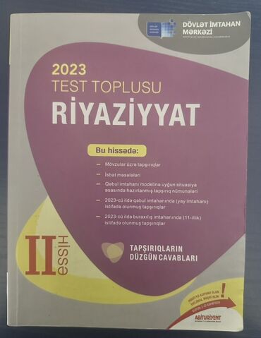Azərbaycan dili: Riyaziyyat 11-ci sinif, 2023 il