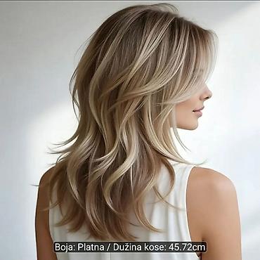 masimo dutu: Perika – srednja dužina 45,72 cm, boja: platna (ashy/bež plavuša) - — 1