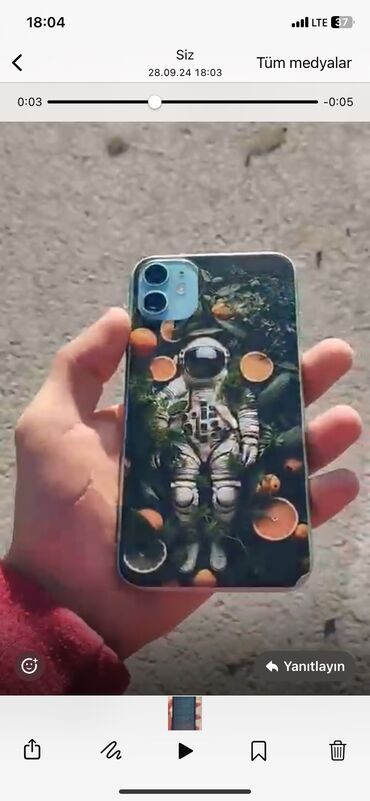 ikinci el telefon 11: IPhone 11, 64 ГБ, Alpine Green, Отпечаток пальца, Face ID