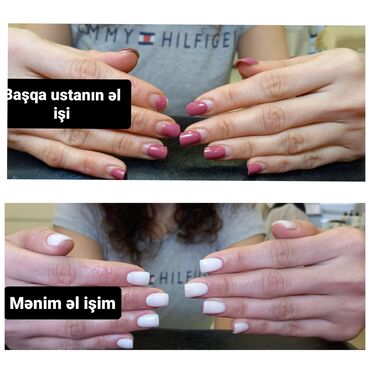 Manikür, pedikür: Forma gel tipsi gel qaynağı gellak şellak Şekillerin hamısı öz əl — 23