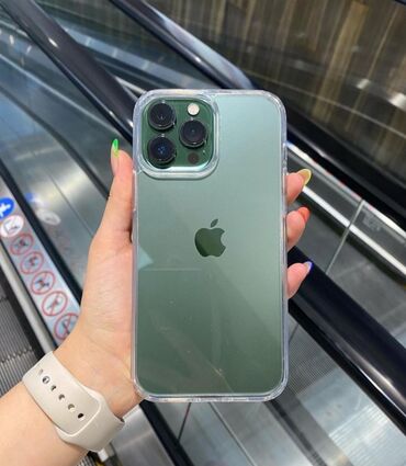 айфон 13 чехол: IPhone 13 Pro, Б/у, 128 ГБ, Зеленый, Зарядное устройство, Чехол, Кабель, 81 %