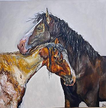 туп: Портреты ваших лошадей на заказ по фото. Любые размеры 🐎Размер 40×50 — 4