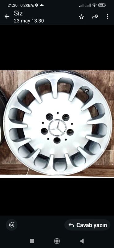 kreditlə masin: İşlənmiş Disk təkər Mercedes-Benz R 16, 5 Boltlu