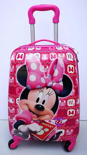 Rančevi, torbe i koferi: Dečiji kofer na točkiće – Minnie Mouse dizajn - Tvrda ABS školjka u — 5