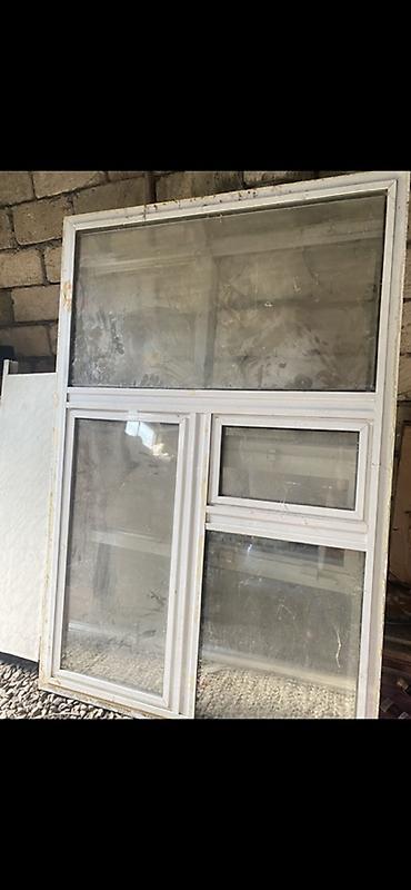 işıq lampaları: İşlənmiş İkiqat şüşə paketi Plastik pəncərə, Еni: 120 sm, Uzunluğu: 180 sm — 1