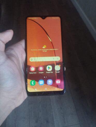Samsung: Samsung Galaxy A20s, 64 GB, rəng - Qara, Qırıq, Sensor, Barmaq izi