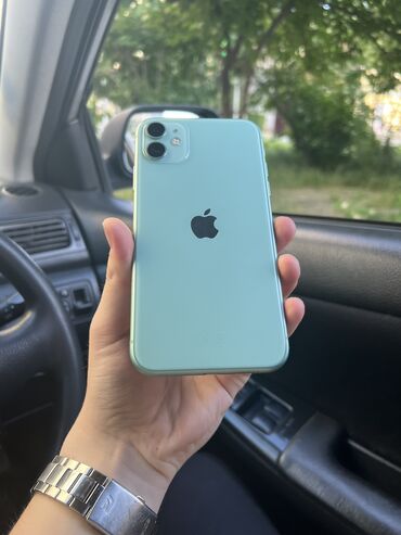 apple ipod: IPhone 11, Б/у, 64 ГБ, Зеленый, Защитное стекло, Чехол, 80 %