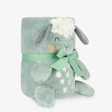 elementi: KIKKA BOO – Kikkaboo bebi ćebence sa 3D vezom 75x100 “Sleepy Sheep” — 4