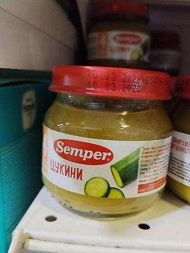 gruda sos: Пюре Semper «Цукини», детское питание. - Однокомпонентное овощное — 1