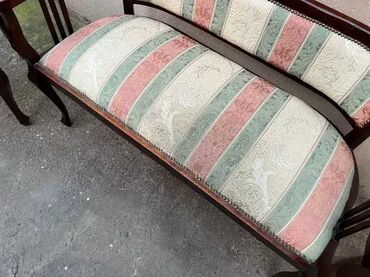 klupe za sedenje i odlaganje: Art deco stara garnitura / mali salon "POTKOVICA"  Stara garnitura /