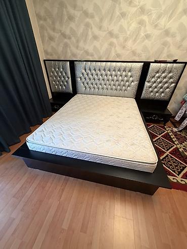 defender apollo: Двуспальная кровать, Б/у, С матрасом, длина - 200 см — 4