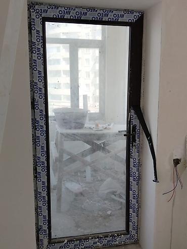 plastik gapi: Bir ədədi 50 azn PVC şüşəbənd qapı - Material: PVC profil (AVEO — 1