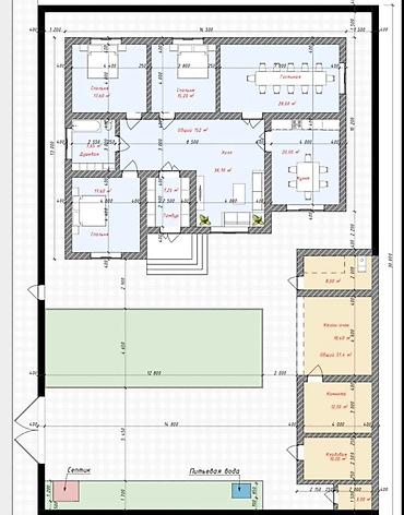 7 1: 2 комнаты, 75 м², Асанбай мкр Элитка, 7 этаж, ПСО (под самоотделку) — 5