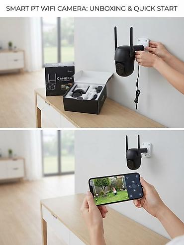 Умная поворотная Wi‑Fi‑камера (Smart PT WiFi Camera Продающее
