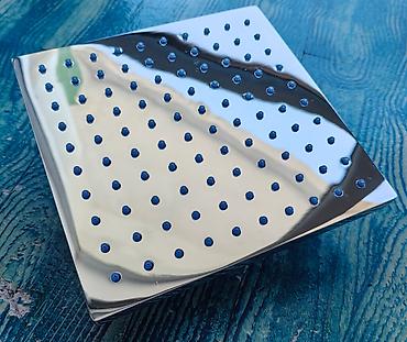 dus basligi: Kvadrat duş başlığı 17x17 sm, latun (metal), xrom və kvadrat borusu 33 — 7