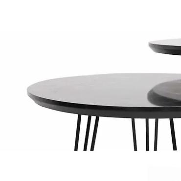 forma garniture: KLUB STOLOVI SET 3 KOMADA NOVI STOCICI METAL-MDF TOP PONUDA | Cene — 6