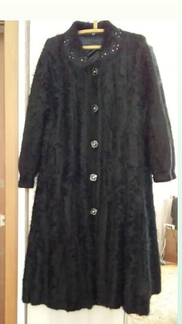 черное пальто: Пальто, XL (EU 42)