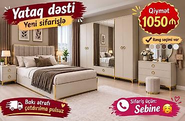 çay evi icarə: Yataq dəsti – yeni sifarişlə Zərif qızılı detallar və neytral — 1