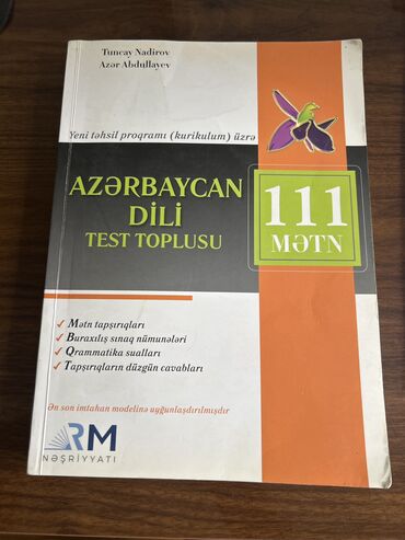 azərbaycan dili mətn kitabı: 111 metn, Azerbaycan dili, Azer abdullayev, Tuncay nadirov, RM