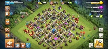 İT, komputerlər, əlaqə: Clash of Clans hesabı – Asıl Kənd və İnşaatçı Bazasına malik aktiv — 2
