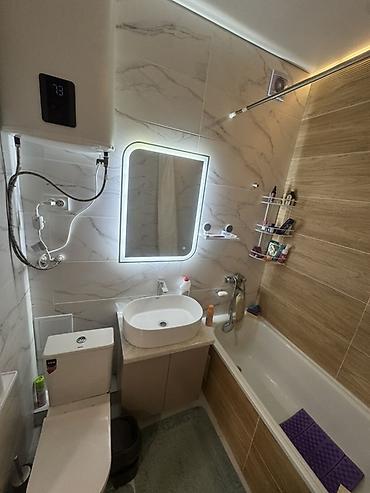 квартира манас аренда: 1 комната, 54 м², Ала-Арча ТРЦ Элитка, 1 этаж, Дизайнерский ремонт — 9