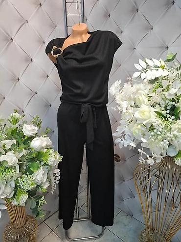 pantalone mango: Elegantni ženski kombinezon sa asimetričnim preklopljenim izrezom i — 3
