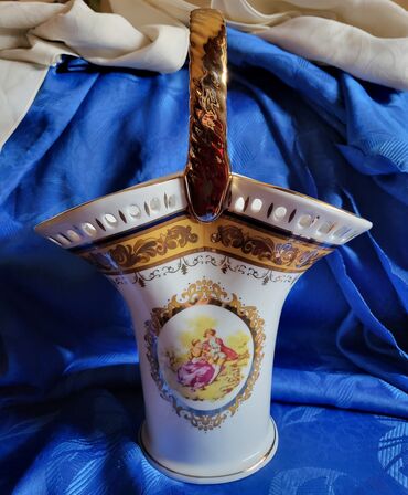 Ostali kućni dekor: Vaza,korpa nova vintaz Lordshade porcelan. Perfektan profesionalni — 1