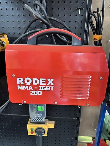 Сварочный инвертор RODEX MMA-IGBT 200 (модель RDX5117P) - Тип: ручная at lalafo.kg Сварочный инвертор RODEX MMA-IGBT 200 (модель RDX5117P) - Тип: ручная
