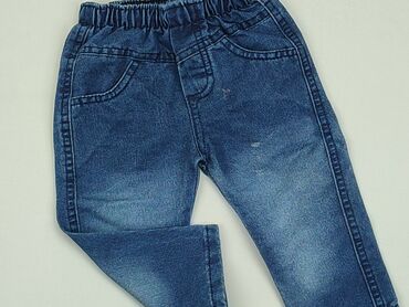 jeansy w paski: Denim pants, 3-6 months, condition - Good