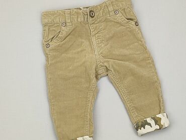 trencz brązowy: Niemowlęce spodnie materiałowe, 3-6 m, 62-68 cm, Zara, stan - Dobry