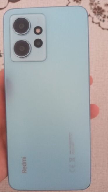 basovka qutusu: Redmi 12, 128 ГБ, цвет - Синий, Отпечаток пальца, Две SIM карты