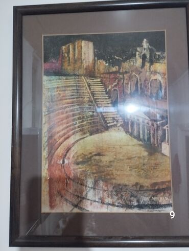 Şəkillər, tablolar: Istedadli ressam Mahmudzadenin 1999-cu ilde yaratdigi "Baki kendleri — 23