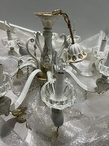 İşıqlandırma: Çılçıraq, 8 lampa, Metal — 3