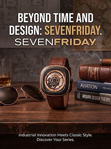 mi saat: İşlənmiş, Qol saatı, Sevenfriday, rəng - Qara — 4