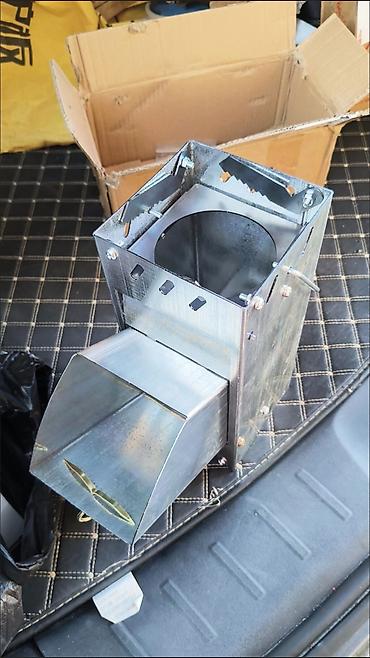 кемпи: Портативная печь-ракета (rocket stove) для кемпинга и готовки на — 4