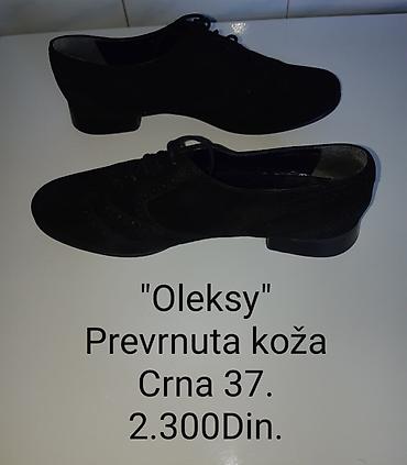 jake boje: Oleksy ženske cipele – crne, broj 37. Materijal: Prirodna prevrnuta — 1