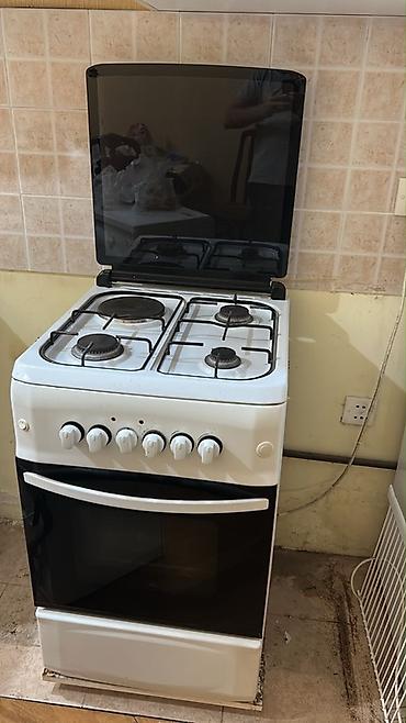 Qaz plitəsi və soba kombinə - 4 ocaq gözlü panel: 3 qaz gözüyü + 1
