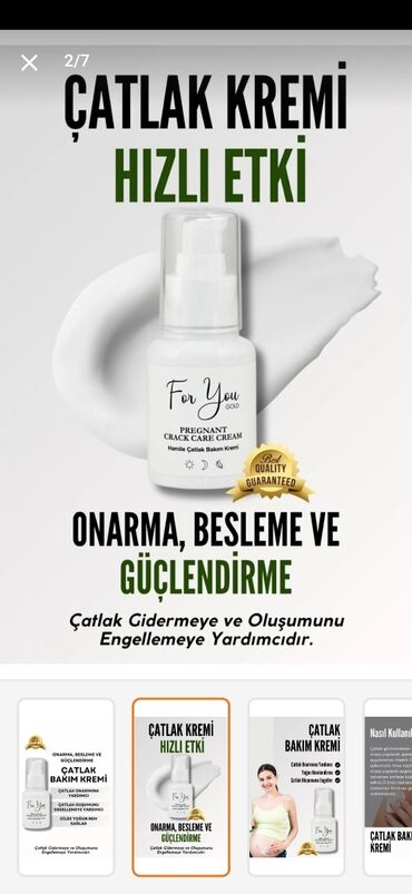 Bədənə qulluq: Yenidir! Işlenmiş deyil ! Hamilelik zamanı ve ya doğuş sonrası yaranan