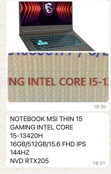 Planşetlər: MSI, 15.6 ", Intel Core i5, 512 GB