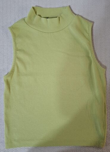 crop top h: S (EU 36), Polyester, Single-colored, color - Green