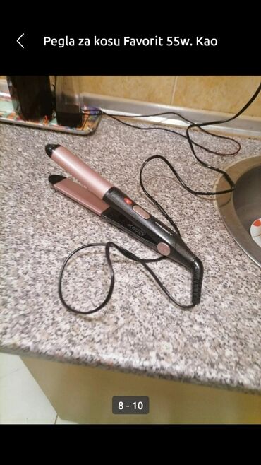 Prese za kosu: Pegla za kosu Favorit 55w kao nova je
 Mirjevo — 2
