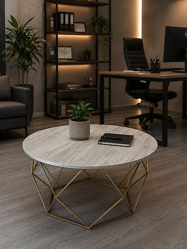 table study: 🔥Оптовые цены!!!Журнальные столики в стиле Лофт. Форма: круглые - — 10