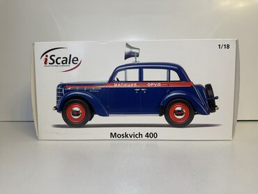 demir masin: İScale 1/18 Moskvich 400 Milicia 1954 (Limited Edition 250)