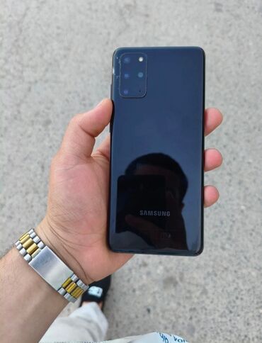 Samsung: Samsung Galaxy S20 Plus, 128 GB, rəng - Qara, Zəmanət, Barmaq izi, Simsiz şarj