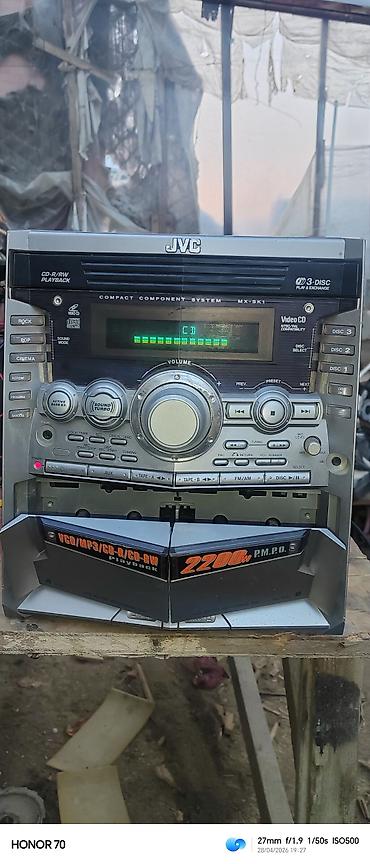 Audio: JVC MX-SK1 kompakt komponent sistem Xüsusiyyətlər: - 3-Discli Play — 7