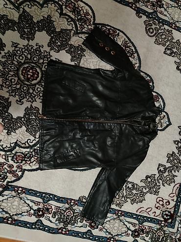 kisi boyunbagi: Kurtka, Dəri, Payız, 8XL — 2